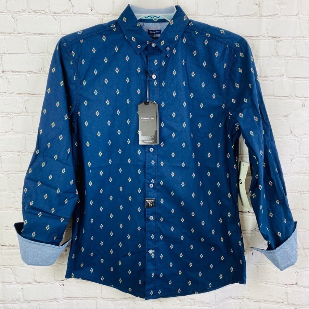 NEW Men's Long Sleeve Button Down Shirt Africa - Picture 4 of 11